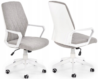 Kancelárska stolička, kreslo - Spin Rotary Office Armchair 2 White Grey Halmar
