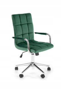 Stolička do detskej izby - Kancelárska stolička Zong Green Velvet