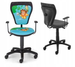Kancelárske kreslo - Otočné kreslo pre stôl ministile Pirate Black