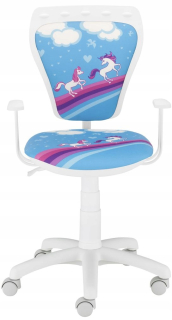 Kancelárske kreslo - Rotačné kreslo pre stôl ministiles Pony White NS