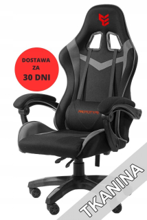 Stolička do detskej izby - Hero Grey Tkanina Gaming Markcair