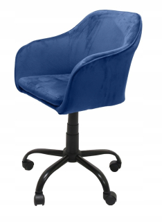 Kancelárske kreslo - Rotuliteľná stolička Nilram Navy Blue Tkanina