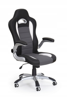 Kancelárske kreslo - Lotus Eco Leather-Black/ Popiel Rotačné kreslo