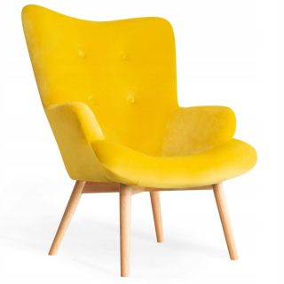 Kreslo do obývačky - Moss Velor stolička Krásne 70x95 cm homla
