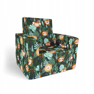 Kreslo do detskej izby - Penové sedadlo pre detský vzor Mini Pouf Sofka Pattern