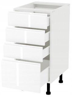 Kuchynská skrinka - Freddi Basic White Gloss B_S40_4S Stály skrinku
