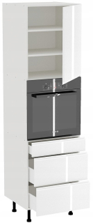 Kuchynská skrinka - Freddi Basic White Gloss B_SWP_3S_P pod rúrou
