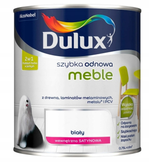 Rýchly nábytok na obnovu farby Dulux biely 0,75 l