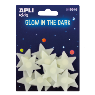 Destké samolepky - Fluorescenčné nálepky Kids Kids Stars 12 PCS