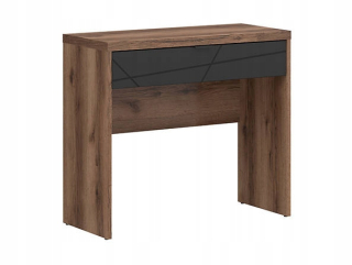 Toaletný stolík - Toaletný stolík čierne červené biele odtiene bronzu 90 x 79,5 x 38,5 cm