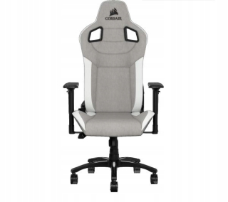 Herné kreslo - Corsair T3 Rush Gaming Armchair, biela šedá látka