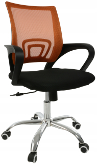 Stolička do detskej izby - Kancelárska stolička Emma Armchair Orange/Black Plavidlo