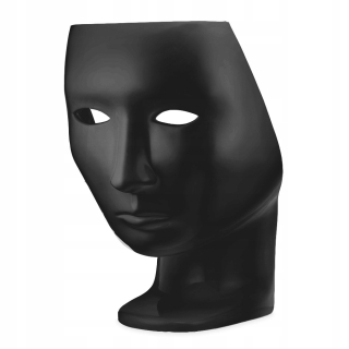 Pufa, taburetka - Tvárové kreslo Face Black Gloss inšpirovaný kreslo n