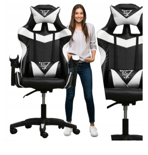 Kancelárske kreslo - Herné kreslo Swivel Player Black + Free
