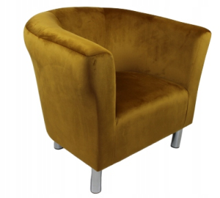 Kreslo do obývačky - Sante Club Armchair - Phast horčica Plush PAB