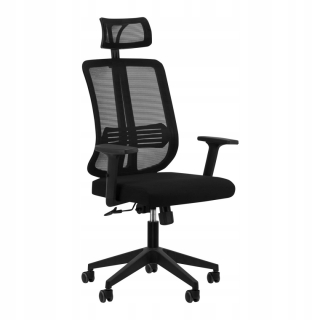 Kancelárska stolička, kreslo - QS-16A Čierna kancelárska stolička