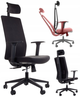 Kancelárska stolička, kreslo - Ergonomické kreslo Zn-807-B čierne zo kmeňa