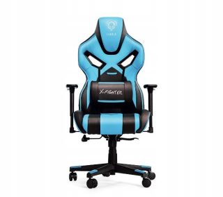 Herné kreslo - Diablo stoličky X-Fighter Black-Blue Gaming Skreslenie