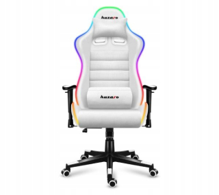 Herné kreslo - Herné kreslo Huzaro Force 6.0 RGB LED biela