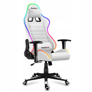 Herné kreslo - Huzaro Force 6.0 RGB Biele herné kreslo