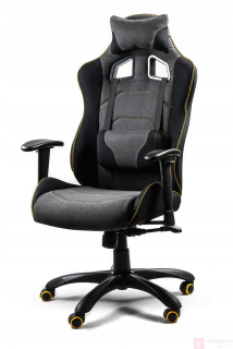 Herné kreslo - Evolve Pro Material Gaming Greve s vankúšmi