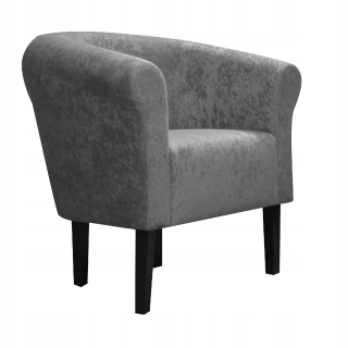 Kreslo do obývačky - Klubové predseda Monako Mikrowelur Gray Salon Dom