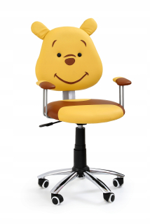 Kreslo do študenskej izby - Winnie Youth Armchair Yellow + Bronz Eco Halmar