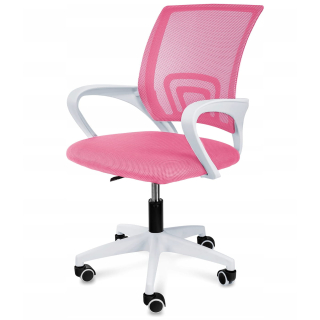 Kancelárske kreslo - Kancelárska stolička s rotačným kreslom Pink