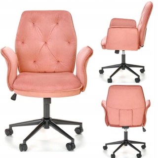 Kreslo do študenskej izby - Velvet Tuulip Pink Tupel Rotary Gorkcair