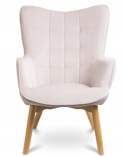 Kreslo do obývačky - Práškové kreslo pre škandinávsku salón Rose