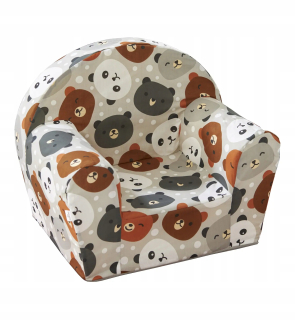 Kreslo do detskej izby - Detské sedadlo v slkee Pouf Teddy Bear pre deti