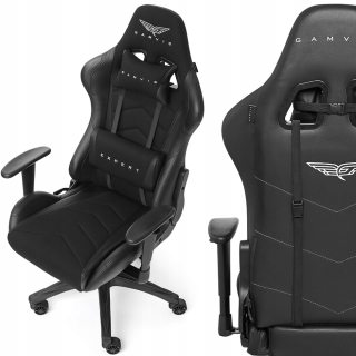 Herné kreslo - Gamvis Expert Black Material Gaming Greve