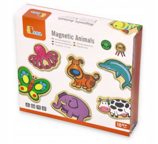 Magnetka pre deti - Goki Drevené magnety pre chladničkové zvieratá pes
