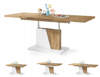 Konferenčný stolík do obývačky - Lavica konferenčný stolík Mono Oak Votan Concrete Chicago