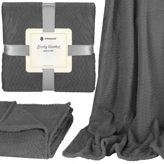 Prikrývka, prehozy na posteľ - Hrubá prikrývka pre veľkú posteľ, veľká 200x220
