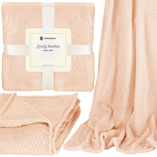 Prikrývka, prehozy na posteľ - Hrubá prikrývka plyšová posteľ Bedspread 200x220 vzor