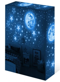 Destké samolepky - Fluorescenčné hviezdy Kosmos 563 Nálepky