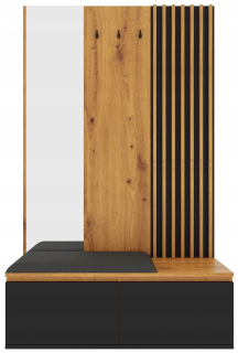 Komoda do študenskej izby - Šatník S 90 cm 2d 2SZ - Artisan Oak