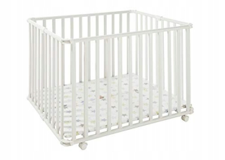 Ohrádka pre deti - Geuther stabilná amela - skladacie drevené playpen v