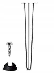 Nábytkové nožičky - Kovové nohy vlásenky pre tabuľku 41 cm zadarmo