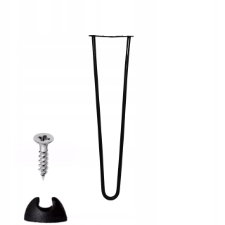Nábytkové nožičky - Kovové nohy vlásenky k stolu nôh 48 cm zadarmo