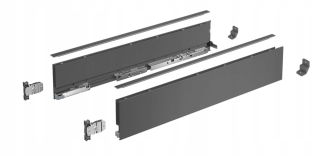 Zásuvkové výsuvy - Kovová noha, čierna pre tabuľku 72 cm, tyč 12 mm