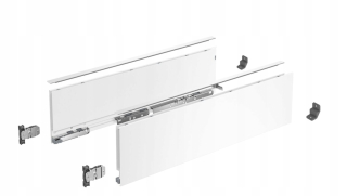 Zásuvkové výsuvy - Hettich Avantech Tenké strany 350/139 biely kpl