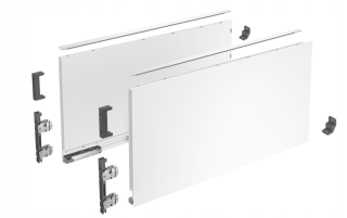 Zásuvkové výsuvy - Hettich Avantech Tenké strany 350/251 biely kpl