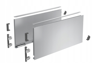 Zásuvkové výsuvy - Hettich Avantech Tenké strany 350/251 Striebro Kpl