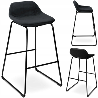 Barová stolička do kuchyne - Hoker Bar stolička Velor Velor Loft Stool
