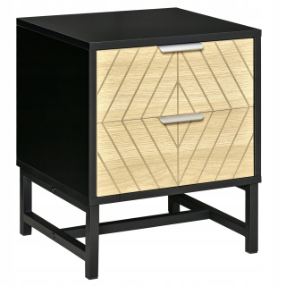 Nočný stolík - Homcom Nightlift Night Dresser s 2 zásuvkami