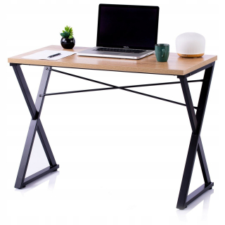 Kancelársky stôl - Homede Desk Industrial Loft 100 cm kovový dub