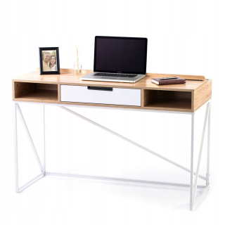 Kancelársky stôl - Homede Desk Modern Loft 120 cm Metal Oak