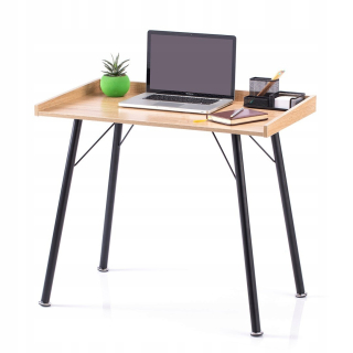 Kancelársky stôl - Homede Desk Simple Modern 90 cm Metal Oak